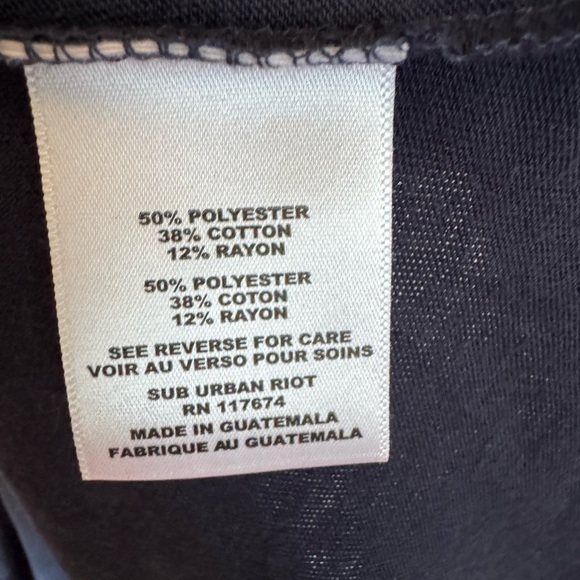 Sub_Urban Riot Navy Distressed Tee - Picture 4 of 5